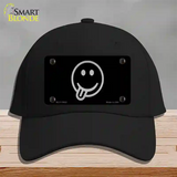 Tongue Out Black Novelty License Plate Hat Tag Cotton / Black