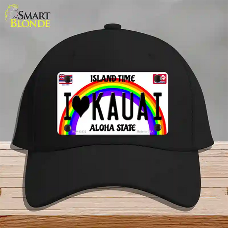 I Heart Kauai Novelty License Plate Hat Tag Cotton / Black