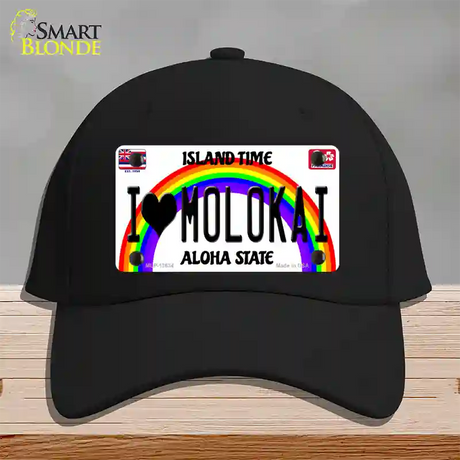 I Heart Molokai Novelty License Plate Hat Tag Cotton / Black