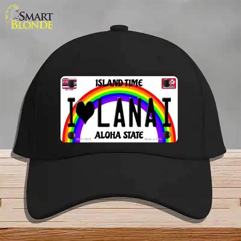 I Heart Lanai Novelty License Plate Hat Tag Cotton / Black