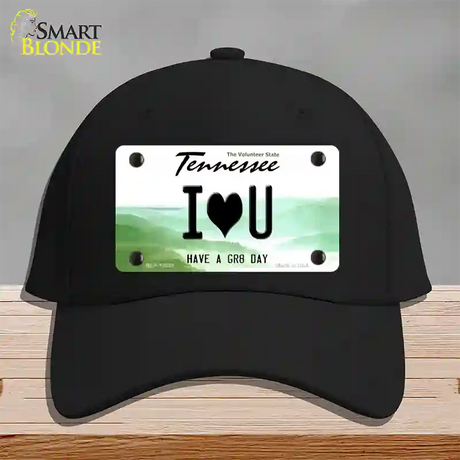 I Heart You Novelty License Plate Hat Tag Cotton / Black