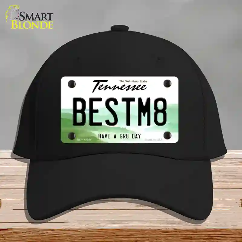 Best Mate Novelty License Plate Hat Tag Cotton / Black