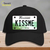 Kiss Me Novelty License Plate Hat Tag Cotton / Black