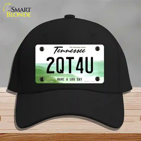 Too Cute For You Novelty License Plate Hat Tag Cotton / Black