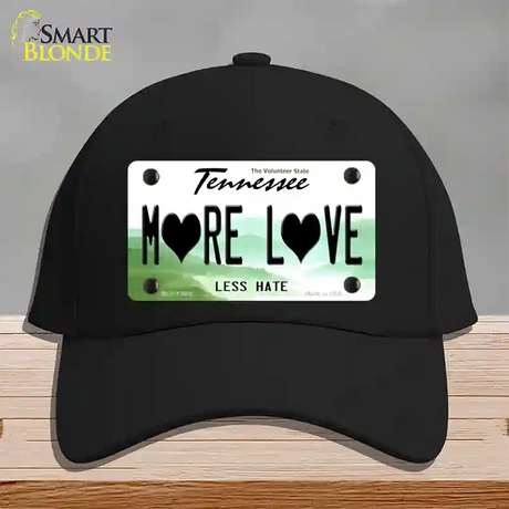 More Love Novelty License Plate Hat Tag Cotton / Black