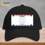 Missouri Bicentennial State Blank Novelty License Plate Hat Cotton / Black