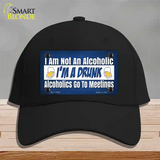 Im A Drunk Novelty License Plate Hat Tag Cotton / Black