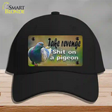 Shit On A Pigeon Novelty License Plate Hat Tag Cotton / Black