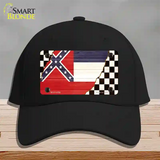 Mississippi Racing Flag Novelty License Plate Hat Tag Cotton / Black