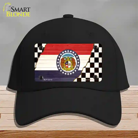 Missouri Racing Flag Novelty License Plate Hat Tag Cotton / Black