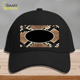 Snake With Black Center Oval Novelty License Plate Hat Cotton / Black