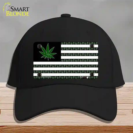 American Weed Novelty License Plate Hat Tag Cotton / Black