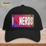 I Love Nerds Novelty License Plate Hat Tag Cotton / Black