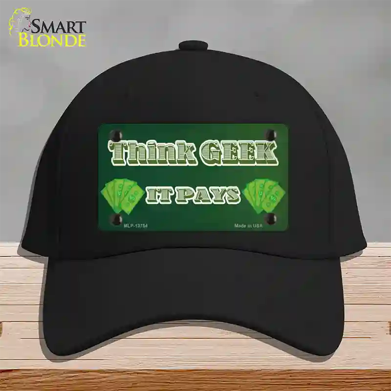 Think Geek Novelty License Plate Hat Tag Cotton / Black