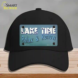 Lake Time Novelty License Plate Hat Tag Cotton / Black