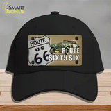 Route Sixty Six Novelty License Plate Hat Tag Cotton / Black