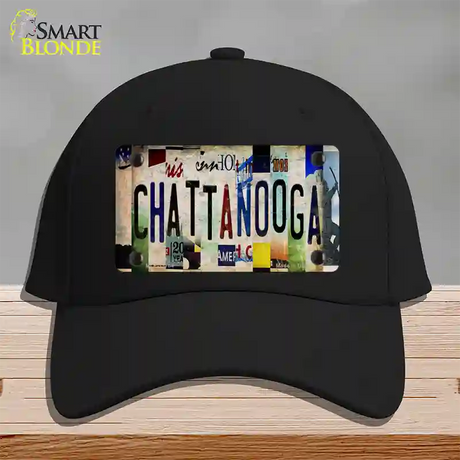 Chattanooga Strip Art Novelty License Plate Hat Tag Cotton / Black