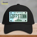 Goffstown New Hampshire Novelty License Plate Hat Tag Cotton / Black