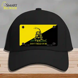 Dont Tread On Me Yellow|Black Novelty License Plate Hat Cotton / Black