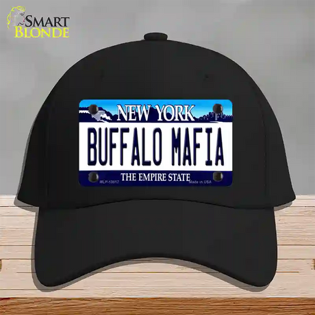 Buffalo Mafia New York Novelty License Plate Hat Tag Cotton / Black