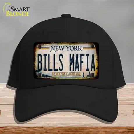 Bills Mafia New York Rusty Novelty License Plate Hat Tag Cotton / Black