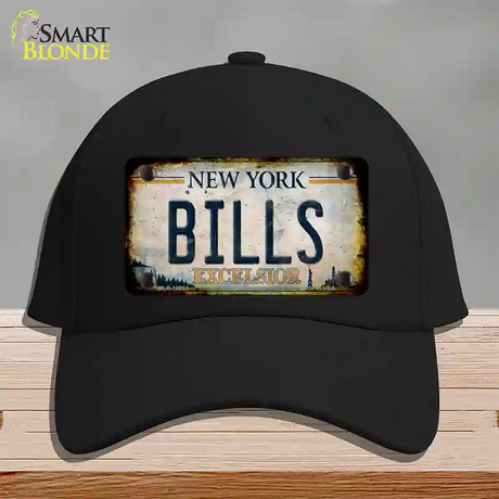 Bills Excelsior New York Rusty Novelty License Plate Hat Tag Cotton / Black