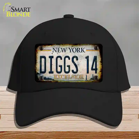 Diggs 14 Excelsior New York Rusty Novelty License Plate Hat Tag Cotton / Black