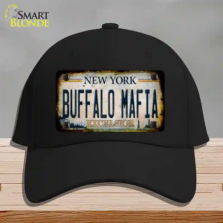 Buffalo Mafia Excelsior New York Rusty Novelty License Plate Hat Tag Cotton / Black