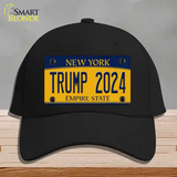 Trump 2024 New York Novelty License Plate Hat Cotton / Black