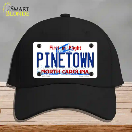 Pinetown North Carolina Novelty License Plate Hat Tag Cotton / Black