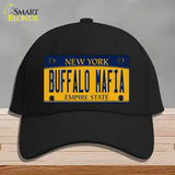 Buffalo Mafia NY Yellow Novelty License Plate Hat Tag Cotton / Black