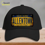 Allentown NY Yellow Rusty Novelty License Plate Hat Tag Cotton / Black