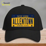 Allentown NY Yellow Novelty License Plate Hat Tag Cotton / Black