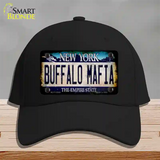 Buffalo Mafia NY Blue Rusty Novelty License Plate Hat Tag Cotton / Black