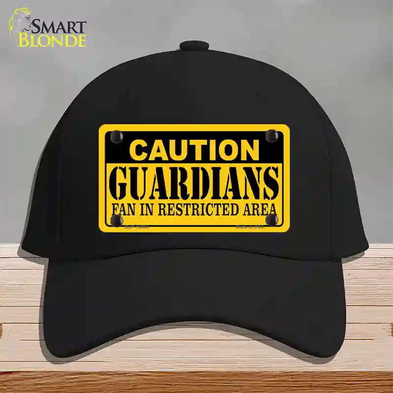 Caution Guardians Novelty License Plate Hat Tag Cotton / Black