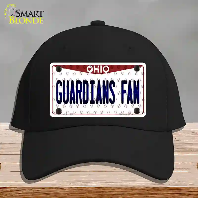 Guardians Fan Ohio Overlay Novelty License Plate Hat Tag Cotton / Black