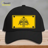 Byzantine Empire Flag Yellow Novelty License Plate Hat Tag Cotton / Black