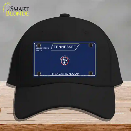 Blank Tennessee Blue Novelty License Plate Hat Tag Cotton / Black