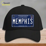 Memphis Tennessee Blue Novelty License Plate Hat Tag Cotton / Black