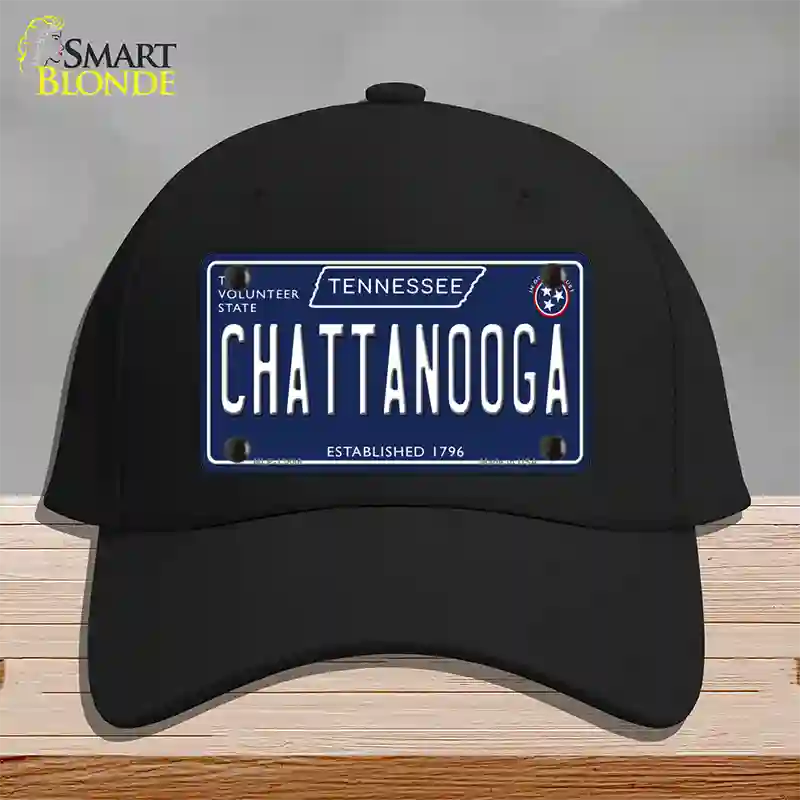 Chattanooga Tennessee Blue Novelty License Plate Hat Tag Cotton / Black