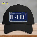 Best Dad Tennessee Blue Novelty License Plate Hat Tag Cotton / Black