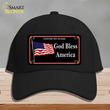 God Bless America Novelty License Plate Hat Cotton / Black