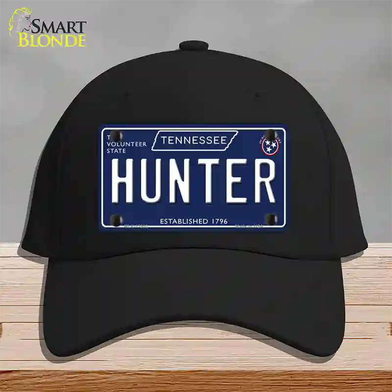 Hunter Tennessee Blue Novelty License Plate Hat Tag Cotton / Black