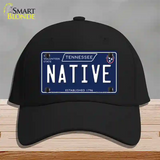 Native Tennessee Blue Novelty License Plate Hat Tag Cotton / Black