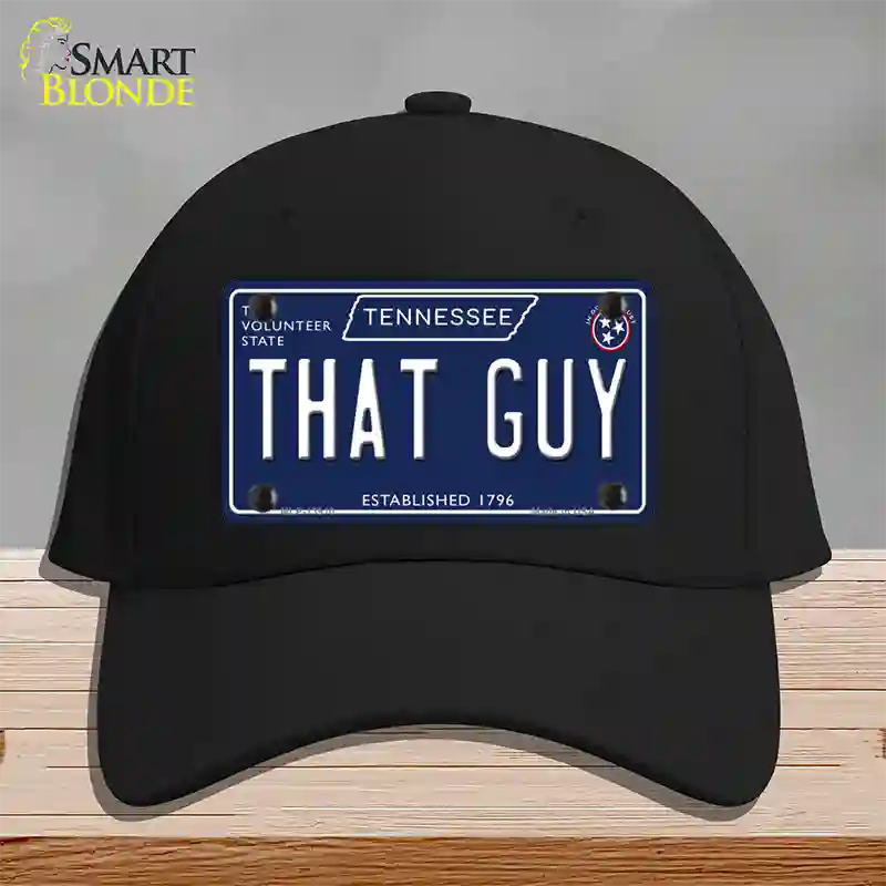 That Guy Tennessee Blue Novelty License Plate Hat Tag Cotton / Black