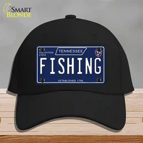 Fishing Tennessee Blue Novelty License Plate Hat Tag Cotton / Black