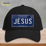 Jesus Tennessee Blue Novelty License Plate Hat Tag Cotton / Black