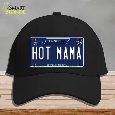 Hot Mama Tennessee Blue Novelty License Plate Hat Tag Cotton / Black