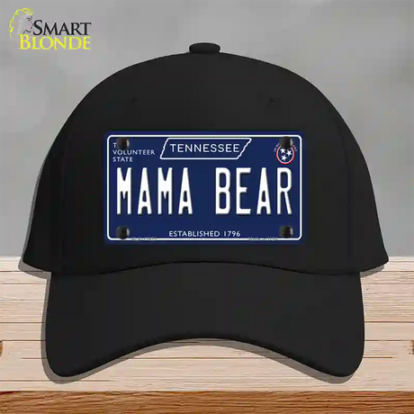 Mama Bear Tennessee Blue Novelty License Plate Hat Tag Cotton / Black