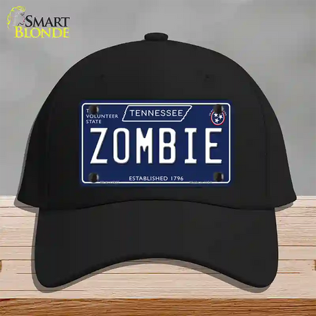 Zombie Tennessee Blue Novelty License Plate Hat Tag Cotton / Black